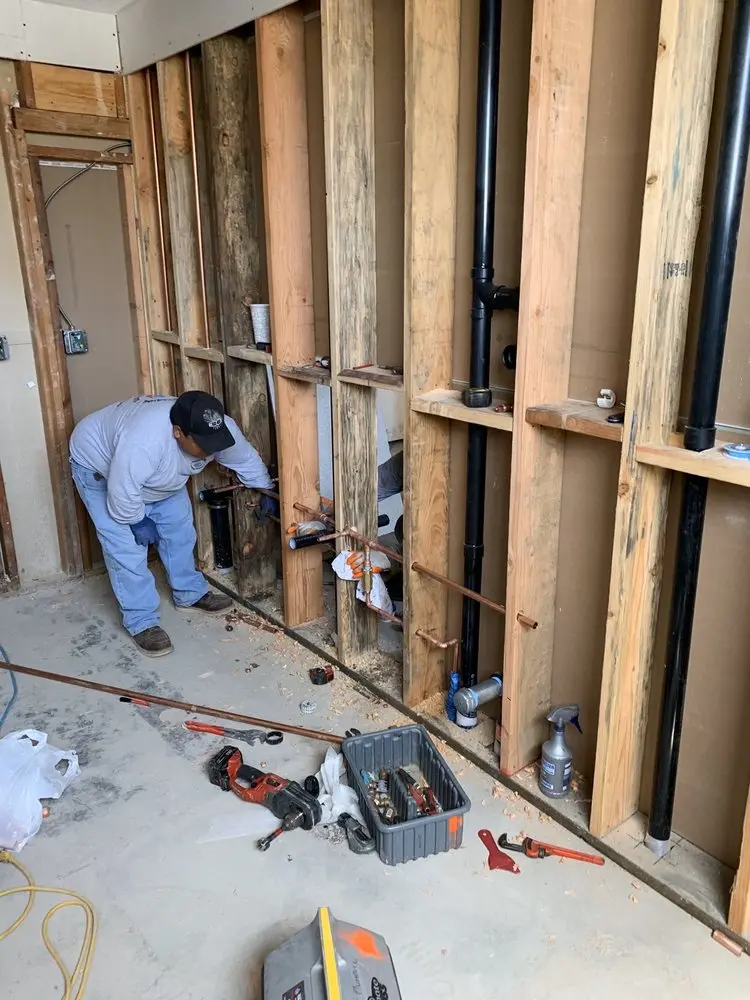 Commercial rough-in plumbing for Gas Line Repair in Kenmore